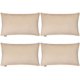 thumbnail image 1 of Thmyo Paquete de 4 fundas de almohada 100% algodón, cómodas, decorativas y sólidas, fundas de cojín cuadradas, fundas de almohada en blanco para sublimación, fundas de almohada navideñas para sofá (18, 1 of 4