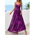 thumbnail image 4 of PRETTYGARDEN Women's Floral Maxi Dress Summer Outfits Spaghetti Strap Flowy Long Sundress Beach Vacation Boho Dresses, 4 of 10