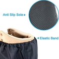 thumbnail image 3 of Fundas reutilizables para botas y zapatos, resistentes al agua, antideslizantes y lavables, para contratistas inmobiliarios para mantener limpios los pisos, alfombras, calzado y habitaciones, 5 pares (grande, negro) brillar Electrónica, 3 of 5
