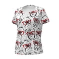 thumbnail image 2 of Naloa Monkey Print T-Shirts Short Sleeve V Neck Tees for Women Fashion Tops Trendy Lightweight Soft Casual Summer Outfits Clothes, 2 of 5