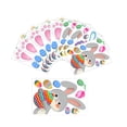 thumbnail image 1 of Double Rabbit Stickers For Holiday And Scrapbooking Softball Stickers Photographer Lighting Ring Valentine Foam Stickers Photo Prop Laptop Stickers for Kids Baby Months One Month Baby Boy Photography, 1 of 7