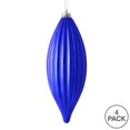thumbnail image 2 of Vickerman M183266S 8 in. Purple Shiny Line Finial Ornament  4 per Bag, 2 of 3