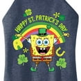 thumbnail image 3 of SpongeBob SquarePants - Spongebob Happy St. Patricks Day - Juniors High Neck Tank Top, 3 of 6