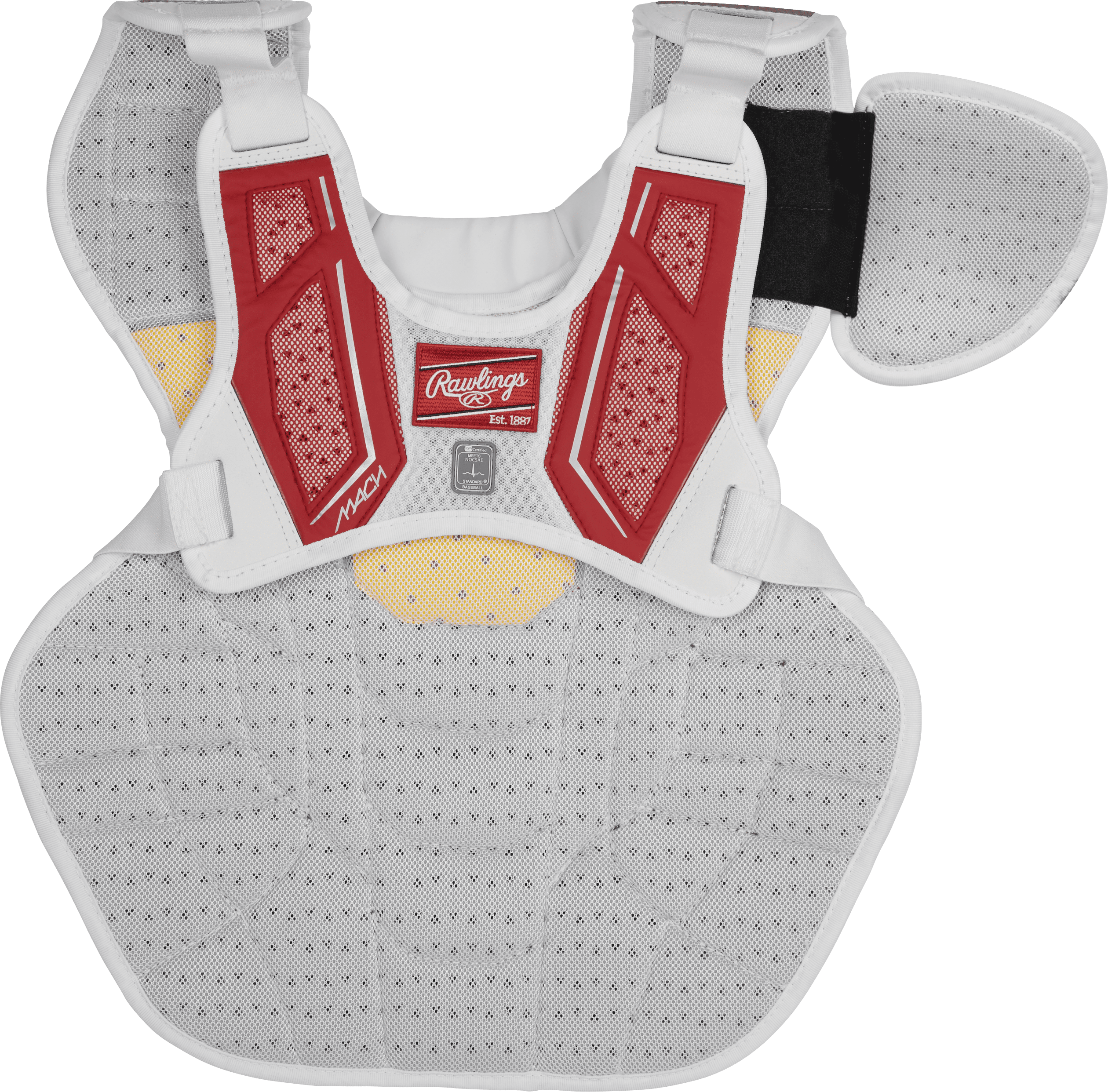 Rawlings MACH Baseball Intermediate Chest Protector | Scarlet | Intermediate