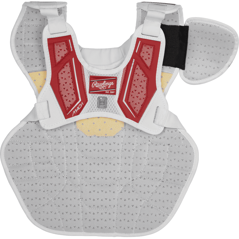 Protecteur De Poitrine (Plastron) Baseball Rawlings MACH - Taille Intermédiaire - Rouge - Occasion