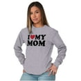 thumbnail image 4 of I Heart My Mom Mother Day Love Long Sleeve TShirt Men Women Brisco Brands M, 4 of 6