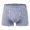 Gray, variant on Men's Breathable 5A Antibacterial Traceless Large Flat Corner Underwear Pants, XL, Blue