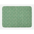 thumbnail image 1 of Abstract Bath Mat, Continuous Dots Funky Arrangement Surreal Repeating Pattern Green Tone Monochrome, Plush Bathroom Decor Mat with Non Slip Backing, 29.5" X 17.5", Multicolor, by Ambesonne, 1 of 2