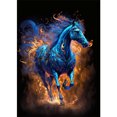 thumbnail image 1 of Pintura de diamante 5D DIY completo redondo taladro caballo Kit decoración del hogar arte artesanal (w968), 1 of 9