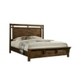 thumbnail image 2 of 3pc Contemporary Rustic Finish Queen Size Bedroom Set Bed Chest Nightstand Solid Wood Furniture, 2 of 8