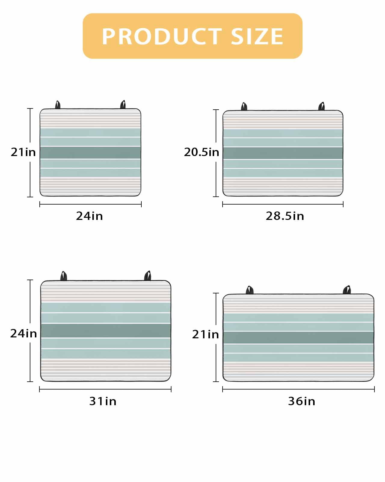 nqOlkjepod Large Induction Cooktop Protector Mat 24"x21", Teal Aqua Stripes Stove Top Covers for Electric Stove, Modern Ombre Abstract Aesthetics Stove Burner Cover Mats, Glass Top Stove Cover