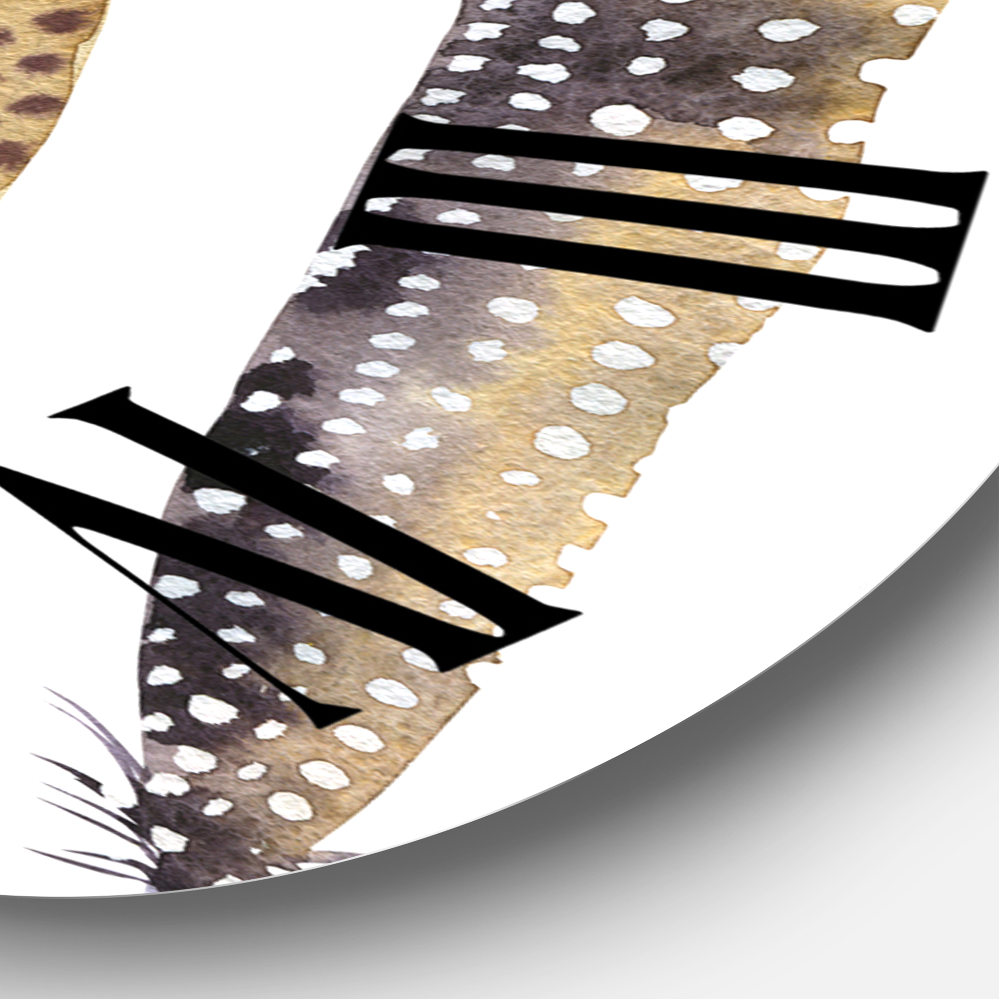 Designart 1 in Quartz Bohemian Wall Clock