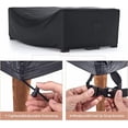thumbnail image 2 of Patio Furniture Set Cover Waterproof,  Outdoor Sectional Sofa Set Cover Heavy Duty 600D Table and Chair Set Cover 98" L× 78" W× 30" H, 2 of 6
