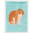 thumbnail image 1 of Carolines Treasures BB8136CHF English Lop Rabbit Blue Check Canvas House Flag, 1 of 4