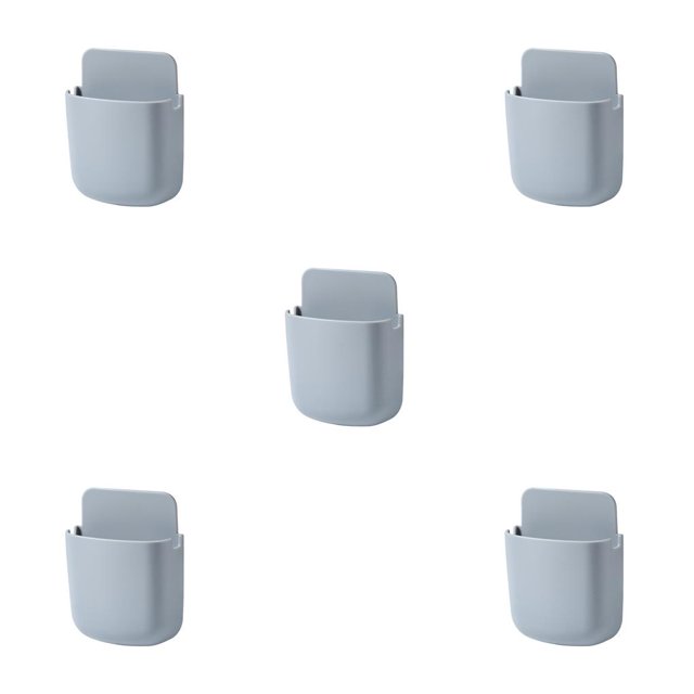 Naiovety Soporte de pared con Control remoto para sala de estar con orificio de carga, controlador de teléfono móvil para oficina, bolsas de Type4 NO4