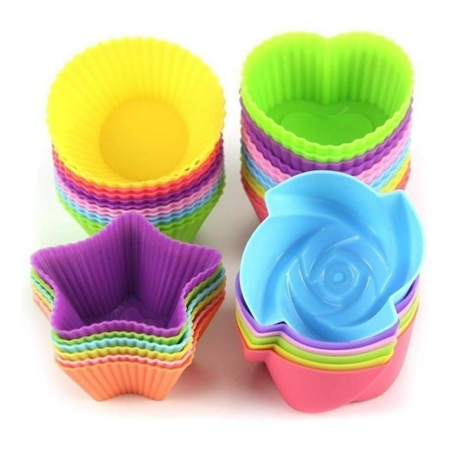 U Chef Moldes Para Hornear Muffins Moldes Silicón Cupcakes U Chef Cupcake.V2