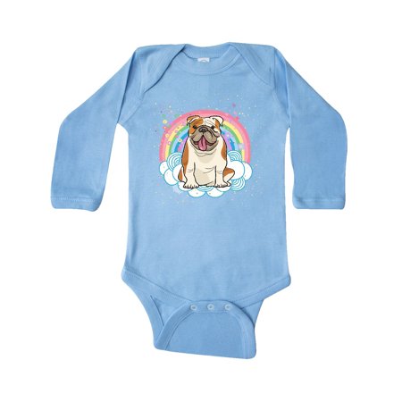 

Inktastic Bulldog Gifts for Dog Lovers Gift Baby Girl Long Sleeve Bodysuit
