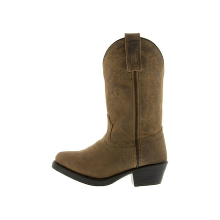 

Smoky Mountain Boots Children Boys Denver Brown Oiled Leather Western 2 D