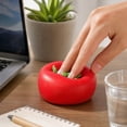 thumbnail image 4 of Tomato Pinch Squishy Toy, Red Tomato Stress Ball with Green Stem, Crunchy Sound Fidget Toy, Stress Relief Sensory Toy for Kids Adults, Kitchen Desk Decor Gift, 4 of 9
