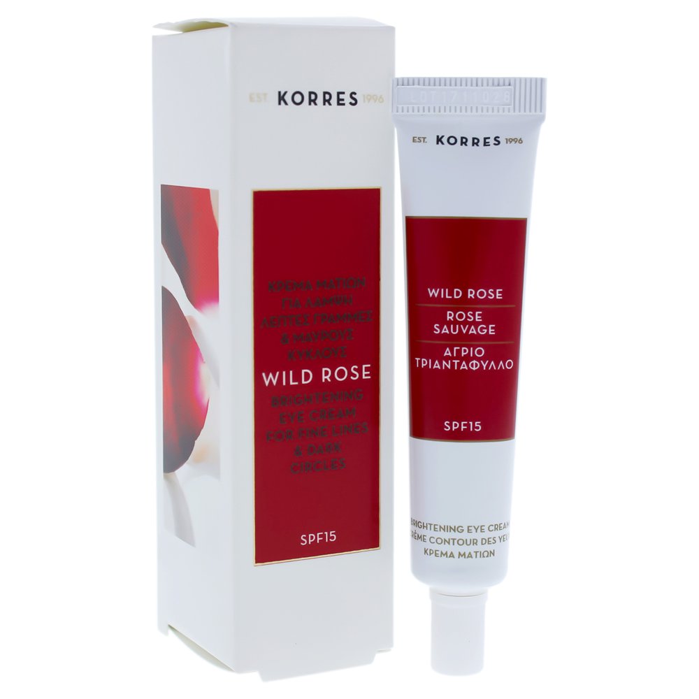 Korres Wild Rose Eye Cream SPF 15 by Korres for Women 0.5 oz Eye