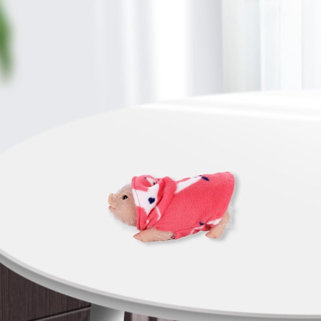 Mini cerdito de silicona de juguete, colección realista, decoración del hogar, lindo Animal, muñeco de cerdo, cerdo Reborn, juguete para niños, regalo 1 pieza