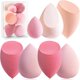 thumbnail image 1 of Juego de esponjas de maquillaje Foonbe Blender Sponges 7 piezas para crema líquida y polvo Esponjas de maquillaje sin látex con 1 mini esponja de belleza Esponjas multicolores para aplicación de maqui, 1 of 5
