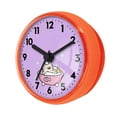 thumbnail image 3 of DimyFew Wall Clock Waterproof Bathroom Clock Small Digital Round Clock with Suction Cup Anti Fog Feature for Quick Mounting Suitable for Restroom Bedroom Orange, 3 of 8