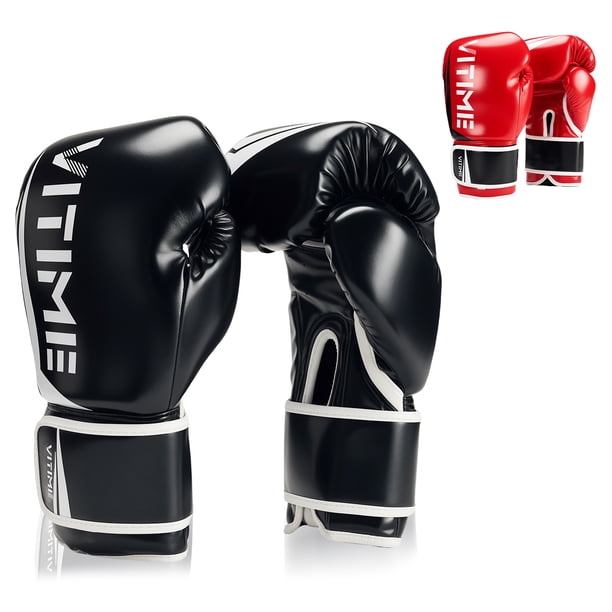 Guantes De Box Para Hombres Ymujeres,Guantes de Entrenamiento de Nivel básico para Hombres y Mujeres, Cierre de Velcro y ventilación de Ajuste Seguro, Bolsa Pesada y Entrenamiento de Bolsa rápida 12oz