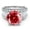 Red, variant on 5CT Moissanite Rings for Women Moissanite Wedding Rings Bridal Lab Grown Diamond Anniversary Promise Rings Wife Moissanite Engagement Ring Simulated Diamond Ring Lady 925 Sterling Silver