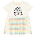 thumbnail image 3 of Inktastic My Nana Grandma Loves Me Girls Girls Baby Dress, 3 of 5