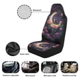 thumbnail image 6 of Uorisanigo Purple Rose Waterproof Car Seat Cover Anti-Slip Back Fabric Automobile Front Seat Covers Easy to Install All-Season Protection Universal Vehicle Accessories, 6 of 7