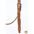 thumbnail image 3 of Hilason American Leather Horse Browband Headstall Working Tack Brown, 3 of 3