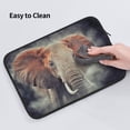 thumbnail image 6 of Bingfone Elephant In Smoke Laptop Sleeve Case 15 Inch, 360° Protective Computer Carrying Bag, 6 of 9