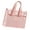 Pink, variant on Clear PVC Document Carrying Case Water Resistant Portable File Organiser Bag For Office Professional Teachers Students
