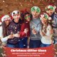 thumbnail image 4 of Gafas de Navidad, 12 piezas de gafas con purpurina para fiesta de Navidad, novedosos marcos de gafas navideñas para decoraciones de regalos de fiesta, lindas gafas de fiesta de árbol de Navidad de Pap, 4 of 7