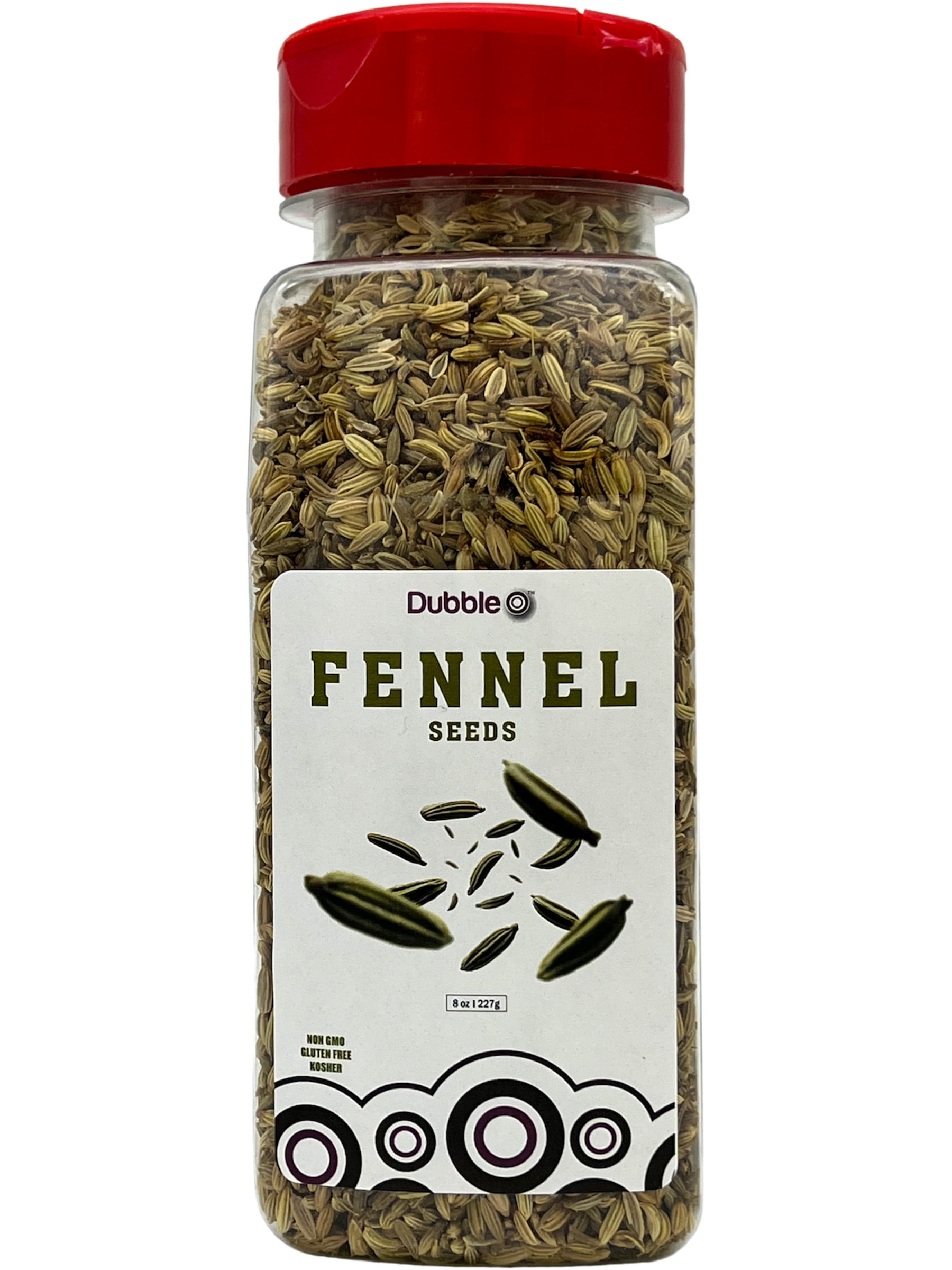 Whole Fennel Seeds 8 oz. Non GMO, Kosher, Halal, and Gluten Free
