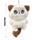 thumbnail image 3 of Gato que saluda con chirriador y llavero con peluche de dibujos animados para la fortuna, 3 of 6