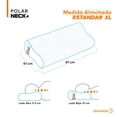 thumbnail image 4 of Almohada Cervical Dreamlab Polar Neck+ 2 Pack de Tela Fría al tacto y memory foam con Gel hipoalergénica Ergonómica Tamaño King Size, 4 of 7