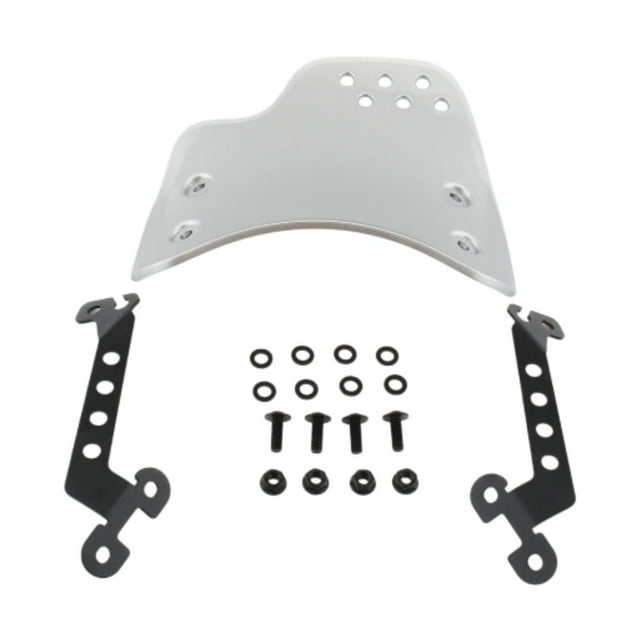 Parabrisas de motocicleta, repuesto de parabrisas, protección de hardware de montaje Plata