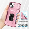 thumbnail image 5 of Allytech Shockproof Back Case for Apple iPhone 14 Plus, Military Grade Protective With Ring Holder Stand Compatible with Car Mount Anti-slip Hybrid Rugged Bumper Phone Cover for Men Boys -Pink, 5 of 8