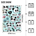 thumbnail image 3 of Panda Face Flower Doughnut Notebooks 1-subject Journal 60 Sheets A5 College Ruled Paper Detachable Ring 8.3"x5.7", 3 of 8