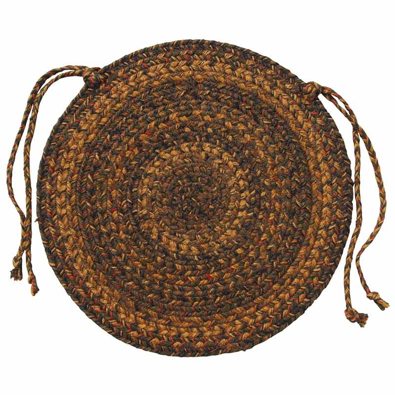 Braided Jute Chair Pads by Homespice Decor (Set of 4) 15 Inch Diameter
