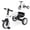 White, variant on Honeyjoy Toddler Tricycle 2-In-1 Kids Tricycle Auxiliary Balance Bike Pink