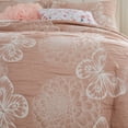 thumbnail image 5 of Greenland Home Fashions Mariposa Blossom and Butterfly Pink Matelassé Reversible Coverlet Set, 2-Piece Twin/XL, 5 of 9