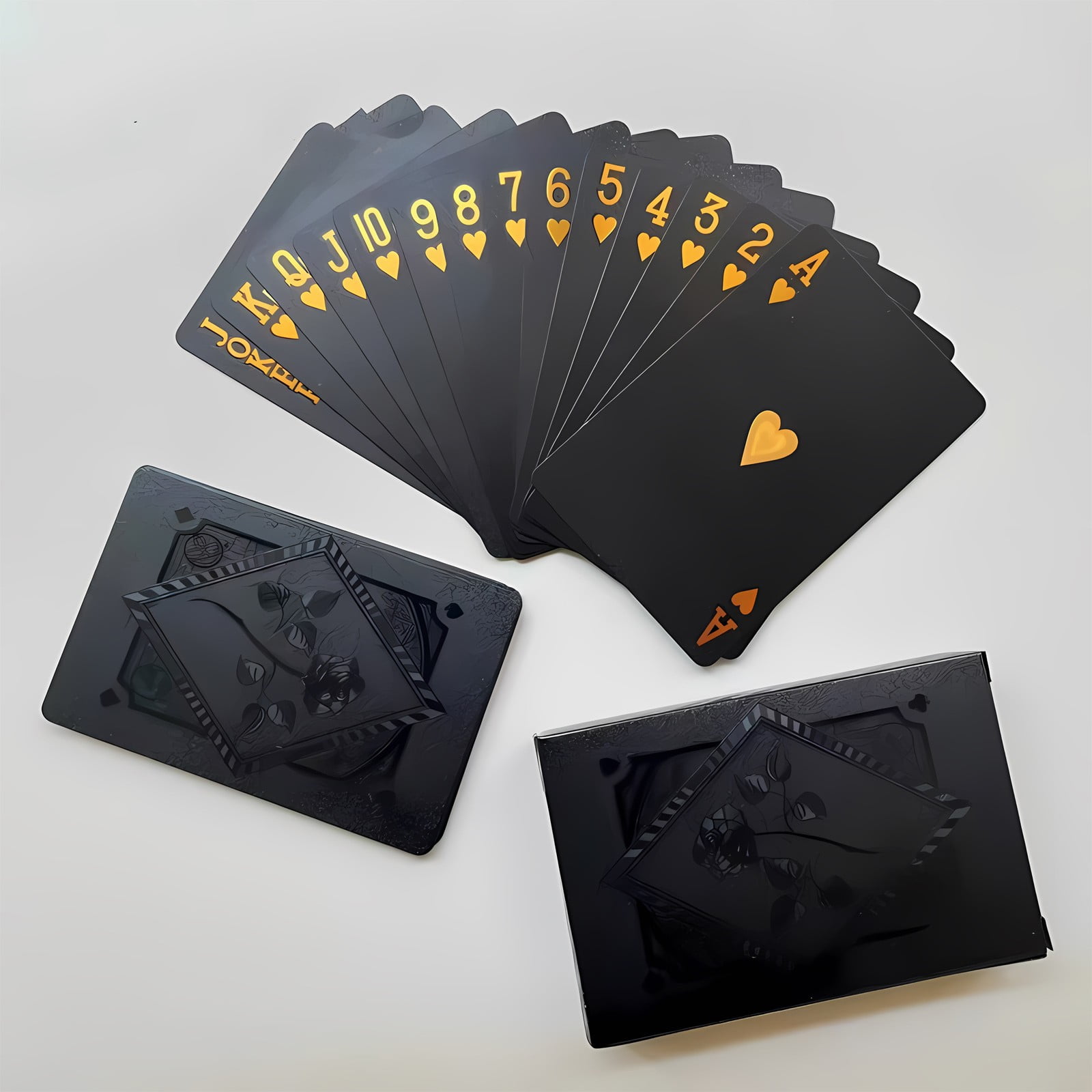 Copag 1546 Neoteric Design 100% carte da gioco in plastica, dimensioni poker viola/giallo/blu (indice Jumbo, 6 set