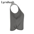 thumbnail image 6 of Lyrehush Workout Tops for Women V Neck Sleeveless Casual Crop Tank Top Yoga Gym Shirts Activewear, 6 of 9