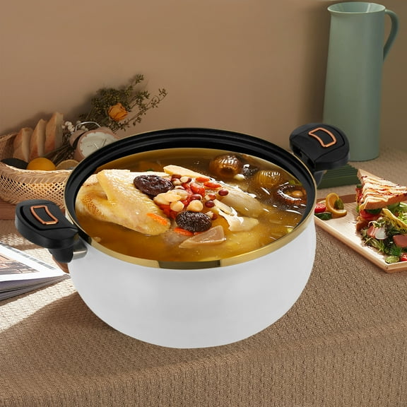 Iron Micro Pressure Cooker 8L Non-Stick Coating Quick Cooking Auto Pressure Relief Commercial Grade for Family/Hotel