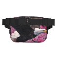 thumbnail image 3 of Lsque Motif Aigle Chauve Sac de Taille Double Couche Carré, Tissu en Sergé Durable avec Ceinture Réglable, Randonnée en Plein Air, Course, Sac de Voyage, 3 of 9