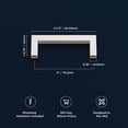 thumbnail image 4 of Heritage Designs Contemporary Pull 3 Inch Center to Center Satin Nickel Finish (10-Pack), 4 of 5