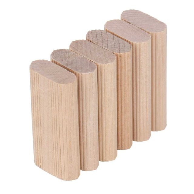 Beech Wood Stopper, High Strength Wood Insertion Dowel 50PCS Easy To Align For Home Furniture Splicing 6x20x40MM